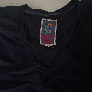 Johnny Was tunic navy blue